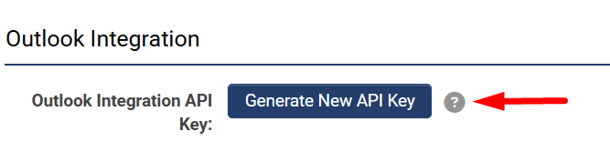 Generate New API Key button