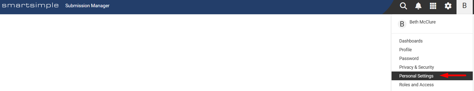 Personal Settings