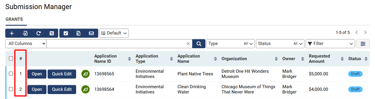 Record Counts in List View
