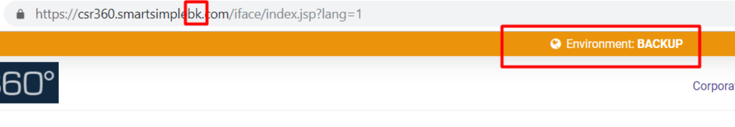 Backup URL