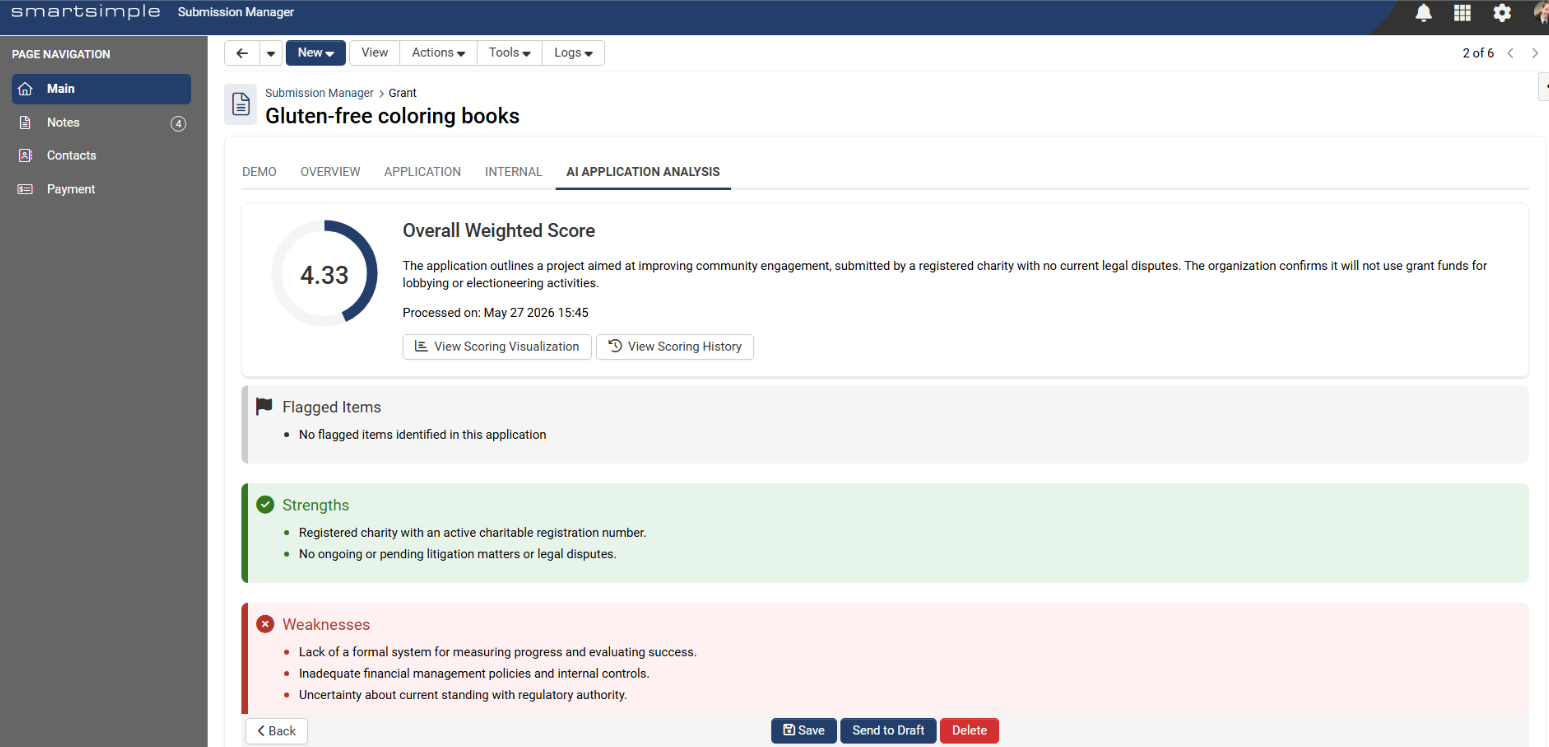 AI Application Analysis example