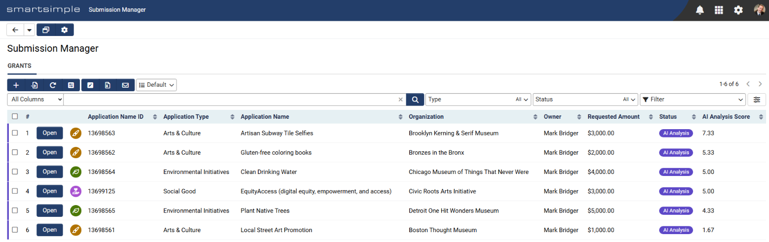 SmartSearch example