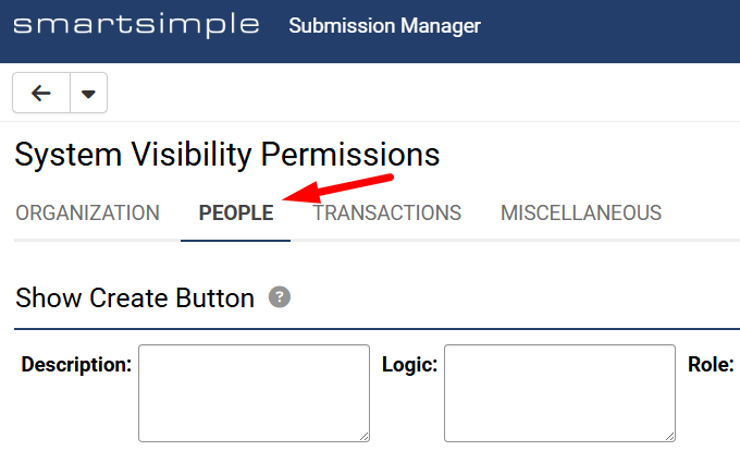 People tab