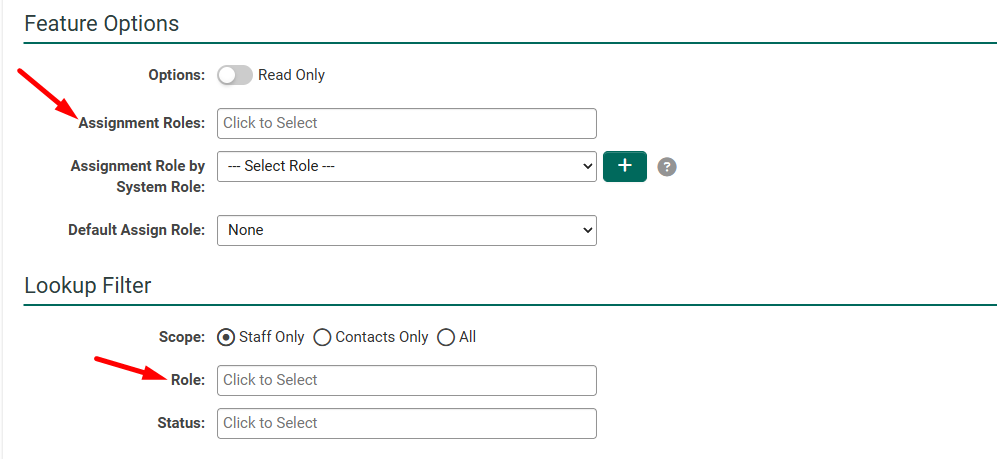 assignment role and lookup filter role
