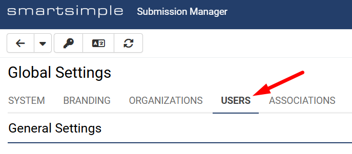 Users tab