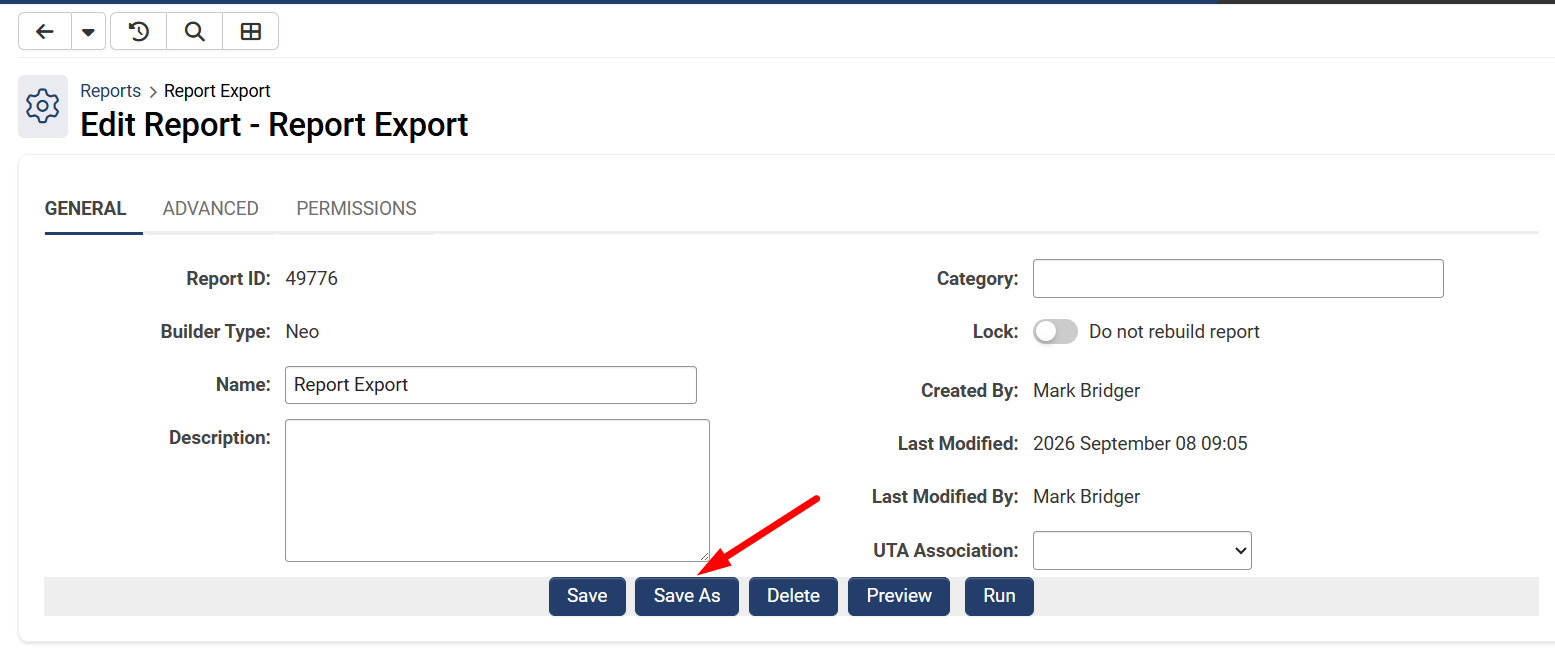 Save As button