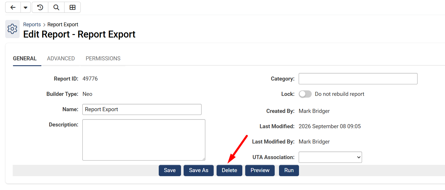 delete button