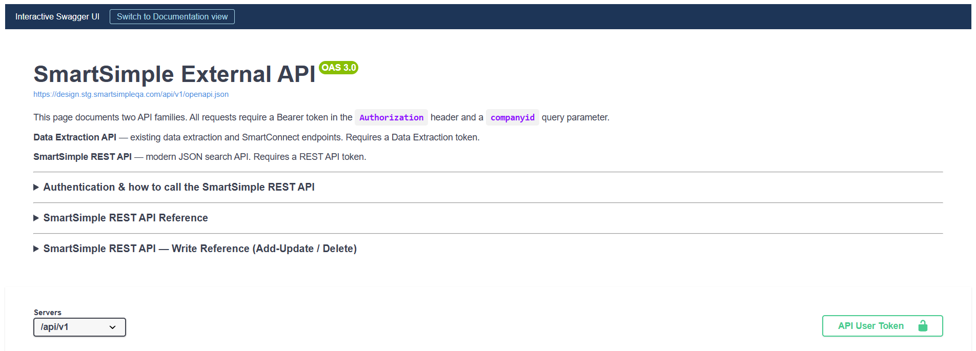 swagger documentation