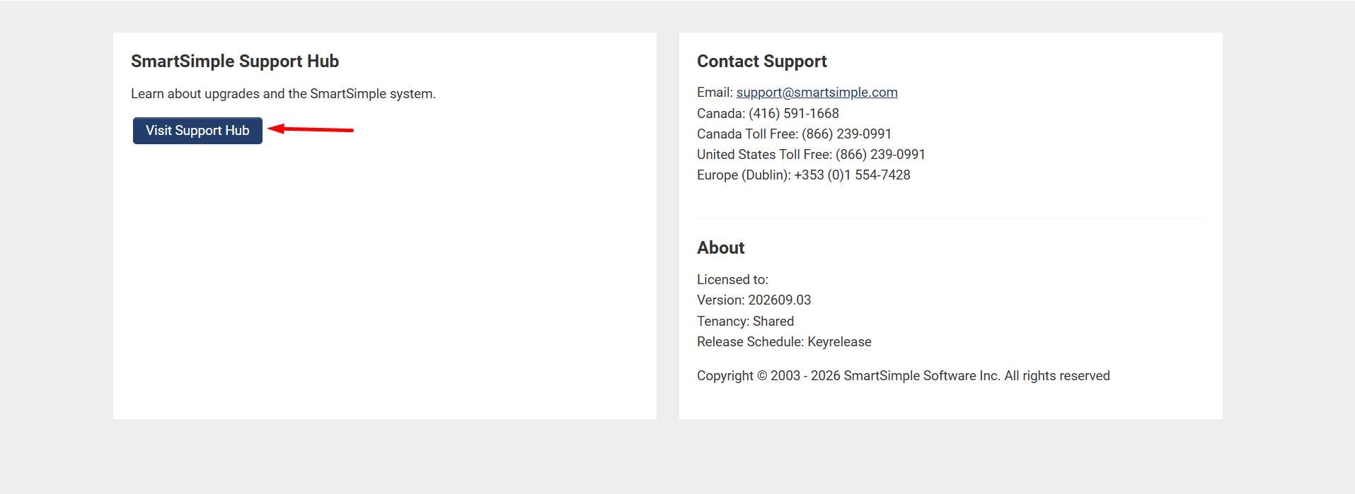 visit support hub