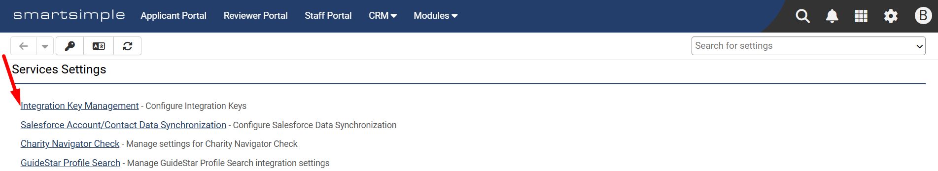 Integration Key